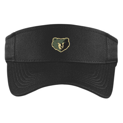 Embroidered Bear Logo Black/White RacerMesh Visor Thumbnail
