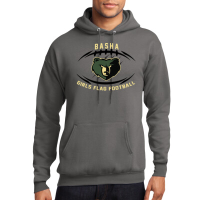 Adult Basha Bear with Football Pullover Hoodie Thumbnail