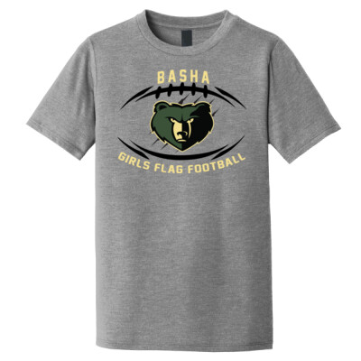 Youth Basha Bear with Football Triblend Tee Thumbnail