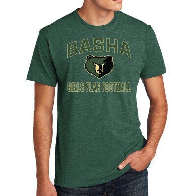Adult Basha Bear Flag Football Cotton Blend Tee Thumbnail