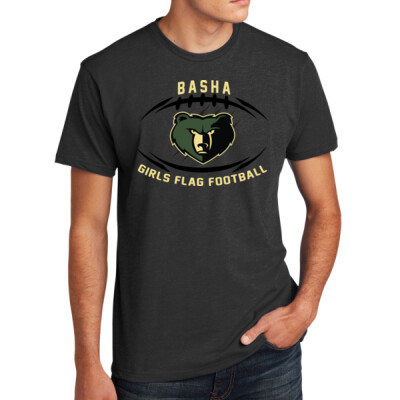 Adult Basha Bear with Football Cotton Blend Tee Thumbnail