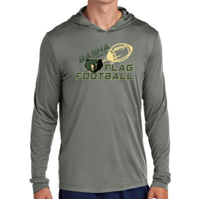 Adult Hooded Long Sleeve Drifit Flying Football Tee Thumbnail