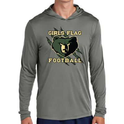 Adult Hooded Long Sleeve Drifit Big Bear Claw Tee Thumbnail