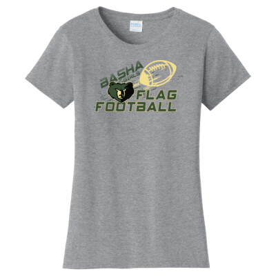 Ladies Flying Football Cotton Blend Tee Thumbnail