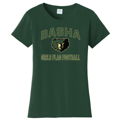 Ladies Basha Bear Flag Football Cotton Blend Tee Thumbnail