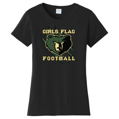 Ladies Big Bear Claw Cotton Blend Tee Thumbnail