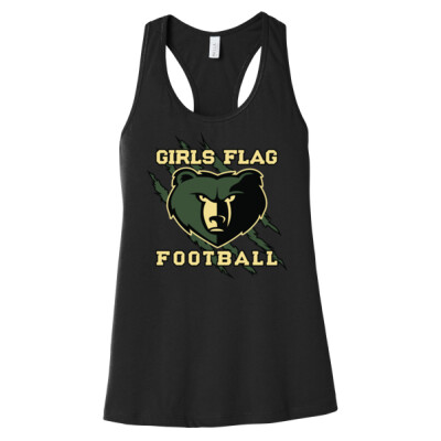 Ladies Big Bear Claw Racerback Tank Top Thumbnail